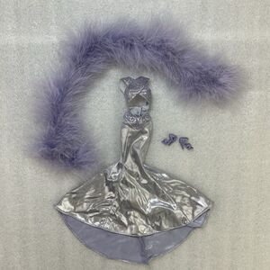 Barbie as Cher Timeless Treasures Bob Mackie Purple Dress 3pc Outfit Only 29049